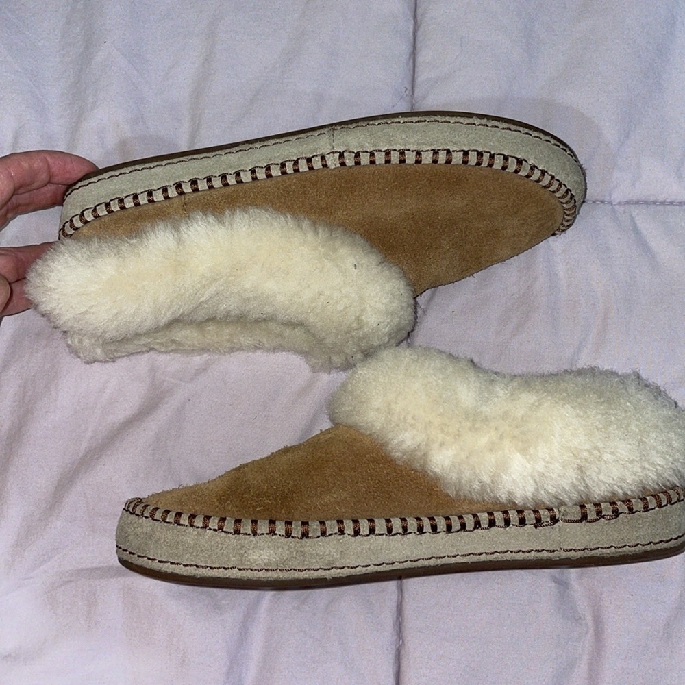 Ugg Brown Shearling Slippers - image 3